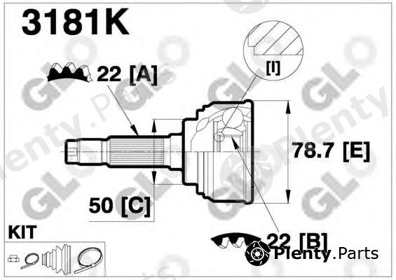  GLO part 3181K Joint Kit, drive shaft
