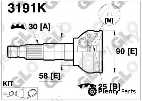  GLO part 3191K Joint Kit, drive shaft