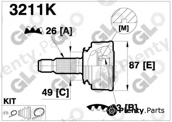  GLO part 3211K Joint Kit, drive shaft