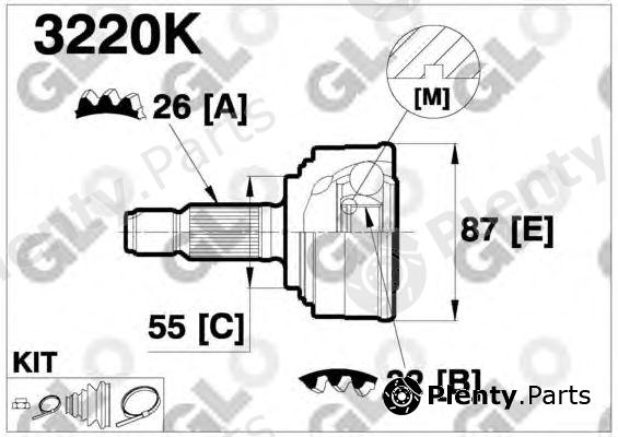  GLO part 3220K Joint Kit, drive shaft