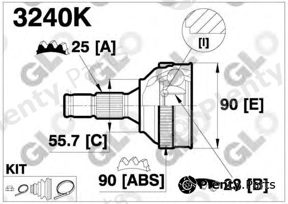  GLO part 3240K Joint Kit, drive shaft