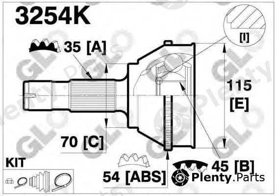  GLO part 3245K Joint Kit, drive shaft