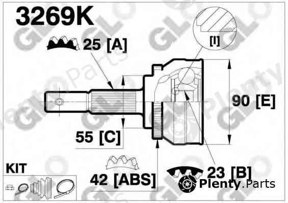  GLO part 3269K Joint Kit, drive shaft