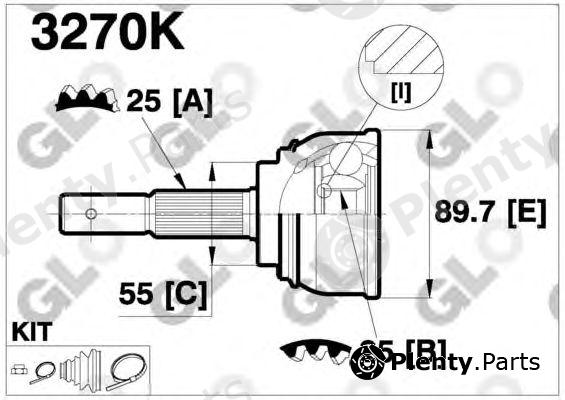  GLO part 3270K Joint Kit, drive shaft