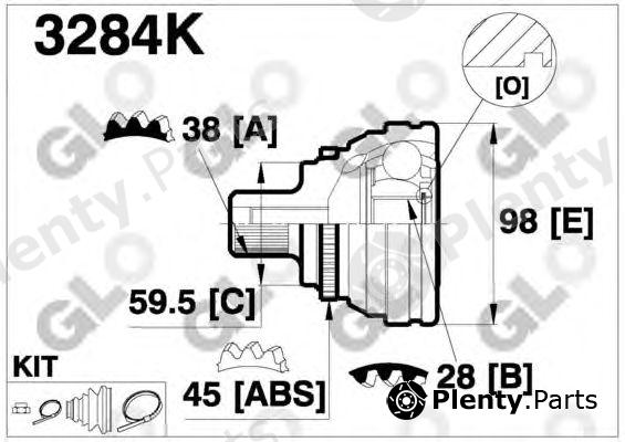  GLO part 3284K Joint Kit, drive shaft