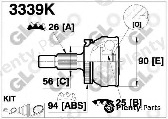  GLO part 3339K Joint Kit, drive shaft