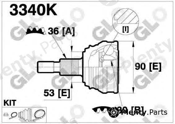  GLO part 3340K Joint Kit, drive shaft
