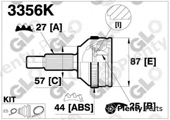  GLO part 3356K Joint Kit, drive shaft