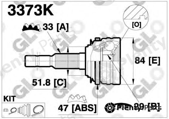  GLO part 3373K Joint Kit, drive shaft