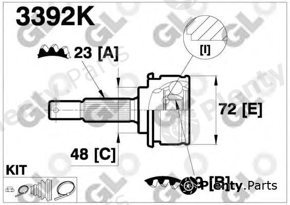  GLO part 3392K Joint Kit, drive shaft