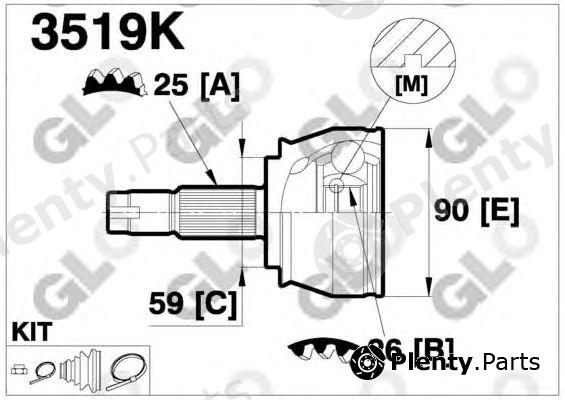  GLO part 3519K Joint Kit, drive shaft