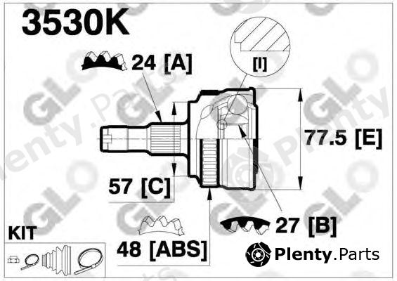  GLO part 3530K Joint Kit, drive shaft