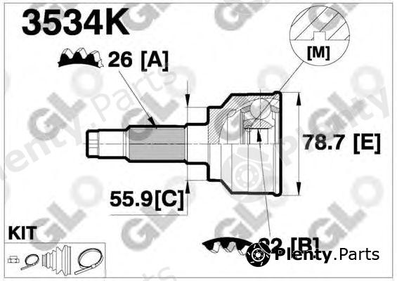  GLO part 3534K Joint Kit, drive shaft
