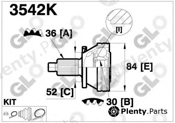  GLO part 3542K Joint Kit, drive shaft