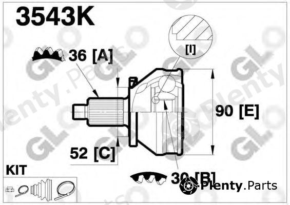  GLO part 3543K Joint Kit, drive shaft