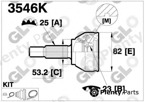  GLO part 3546K Joint Kit, drive shaft