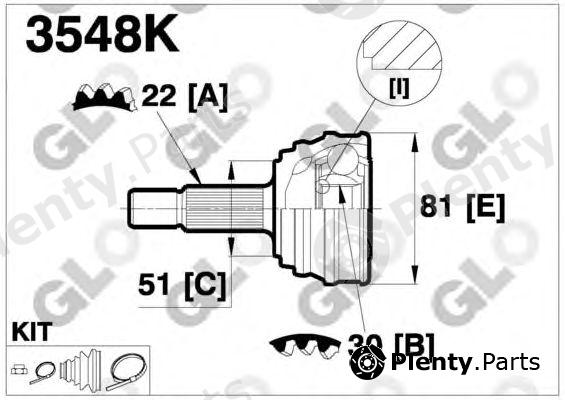  GLO part 3548K Joint Kit, drive shaft