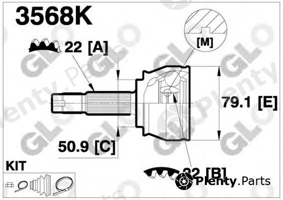  GLO part 3568K Joint Kit, drive shaft