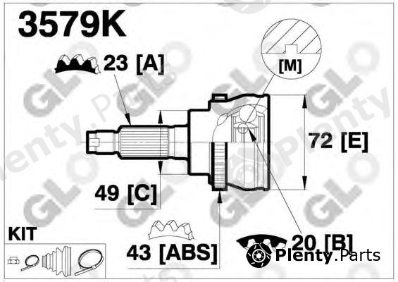  GLO part 3579K Joint Kit, drive shaft
