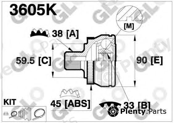  GLO part 3605K Joint Kit, drive shaft