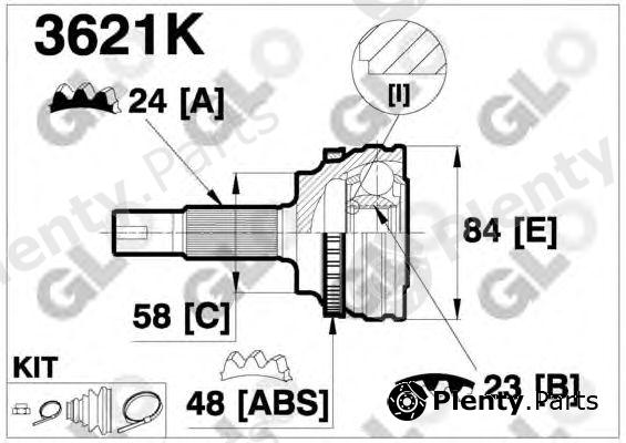 GLO part 3621K Joint Kit, drive shaft
