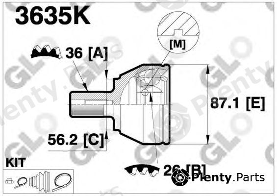  GLO part 3635K Joint Kit, drive shaft