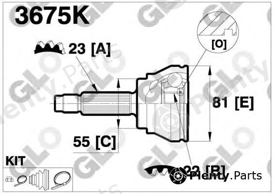  GLO part 3675K Joint Kit, drive shaft