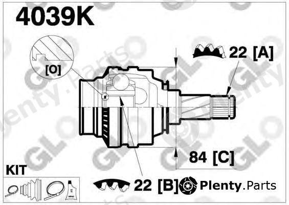  GLO part 4039K Joint Kit, drive shaft