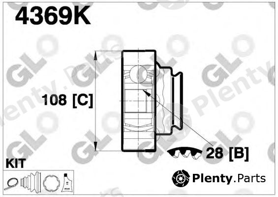  GLO part 4369K Joint Kit, drive shaft