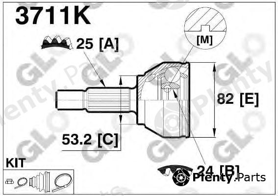  GLO part 3711K Joint Kit, drive shaft