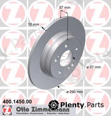  ZIMMERMANN part 400.1450.00 (400145000) Brake Disc