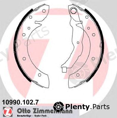  ZIMMERMANN part 10990.102.7 (109901027) Brake Shoe Set