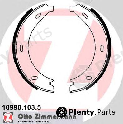  ZIMMERMANN part 10990.103.5 (109901035) Brake Shoe Set, parking brake