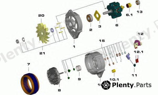  DELCO REMY part 19025101 Alternator