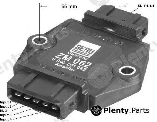  BERU part 0040401062 Switch Unit, ignition system