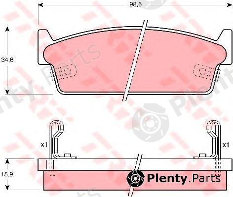  TRW part GDB1002 Brake Pad Set, disc brake