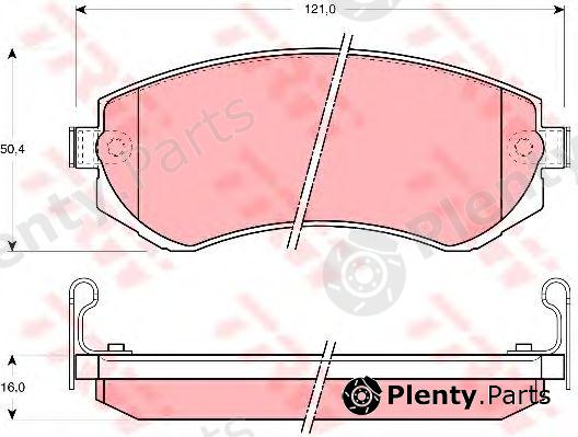  TRW part GDB1009 Brake Pad Set, disc brake
