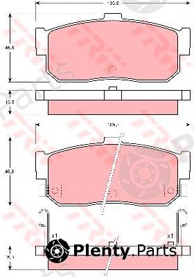  TRW part GDB1015 Brake Pad Set, disc brake
