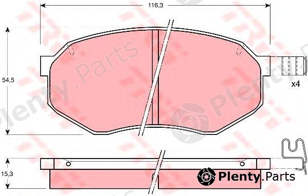  TRW part GDB1026 Brake Pad Set, disc brake