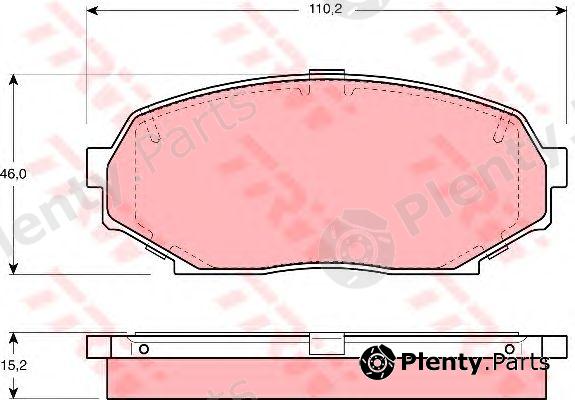  TRW part GDB1028 Brake Pad Set, disc brake
