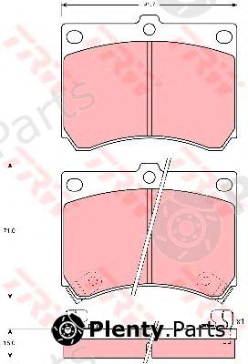  TRW part GDB1029 Brake Pad Set, disc brake