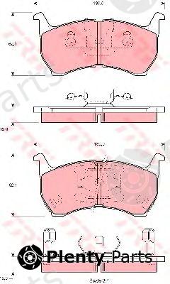  TRW part GDB1036 Brake Pad Set, disc brake
