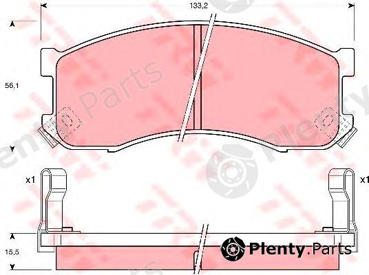  TRW part GDB1037 Brake Pad Set, disc brake