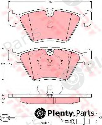  TRW part GDB1098 Brake Pad Set, disc brake