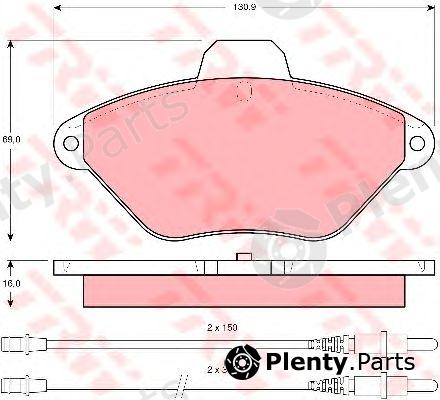 TRW part GDB1102 Brake Pad Set, disc brake