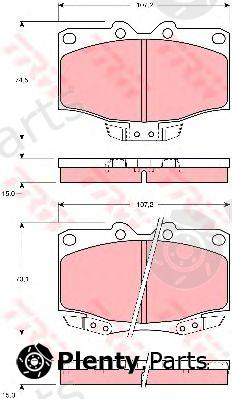  TRW part GDB1133 Brake Pad Set, disc brake