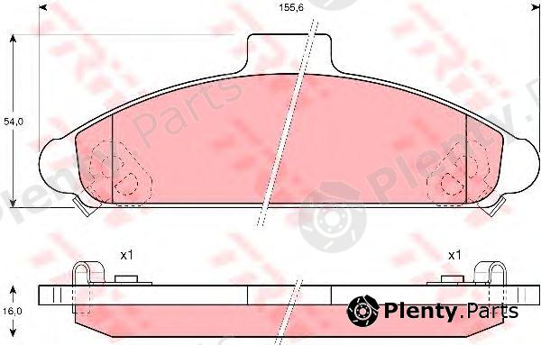  TRW part GDB1136 Brake Pad Set, disc brake