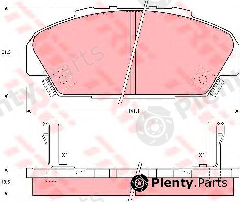  TRW part GDB1137 Brake Pad Set, disc brake