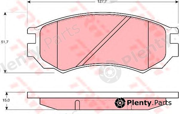  TRW part GDB1141 Brake Pad Set, disc brake