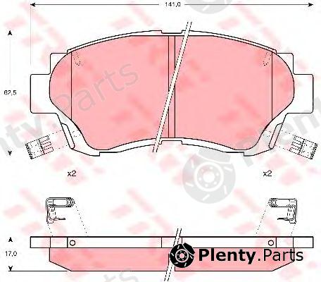  TRW part GDB1142 Brake Pad Set, disc brake